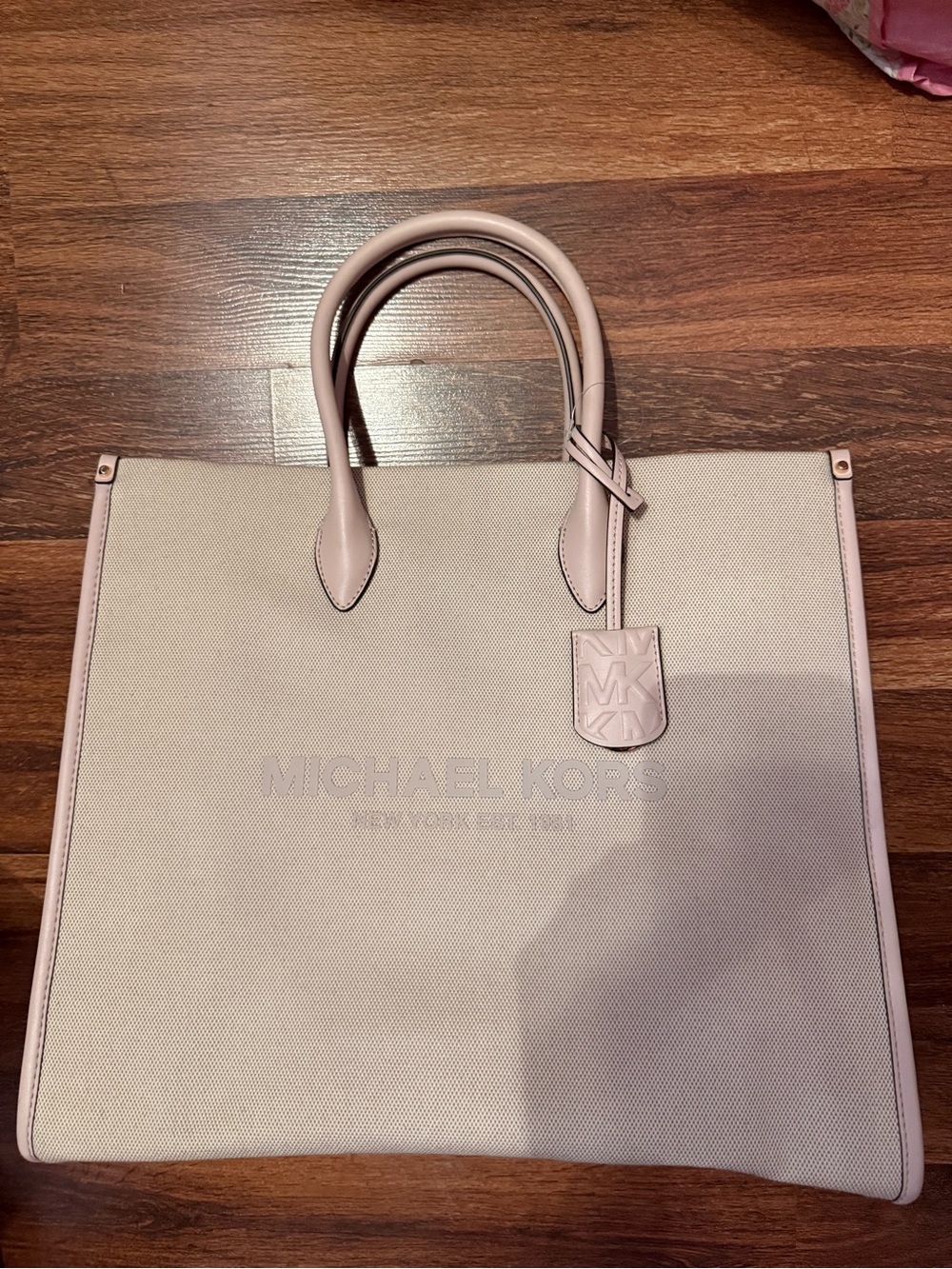 Michael Kors Blush Beige Quilted Tote